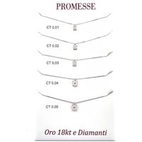 Collar Promesse Mujer in Oro blanco PNDISCO3